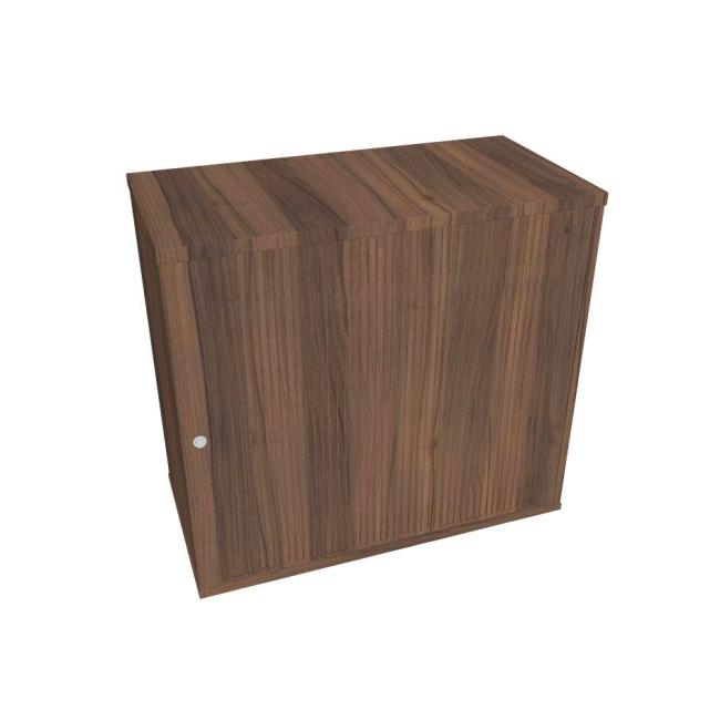 Hobis Tischanziehschrank, abschließbar, P, 80 x 75,5 x 40 cm, Nussbaum