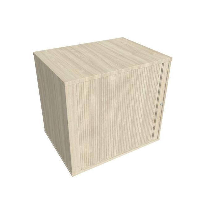 Hobis Tischanziehschrank, abschließbar, L, 80 x 75,5 x 60 cm, Akazie