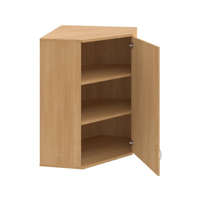 Eckkleiderschrank Strong, P, oben, 80x115,2x40 cm, Eiche/Eiche