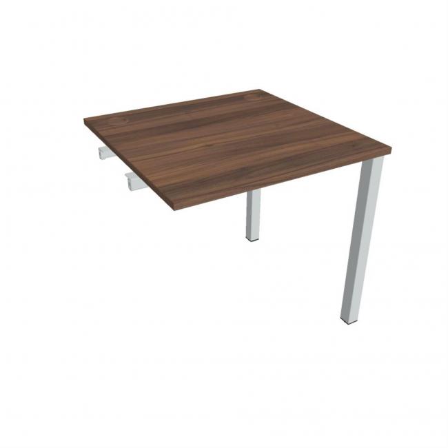 Uni-Werkbank für Längsverkettung, 80x75,5x80 cm, Walnuss/Grau