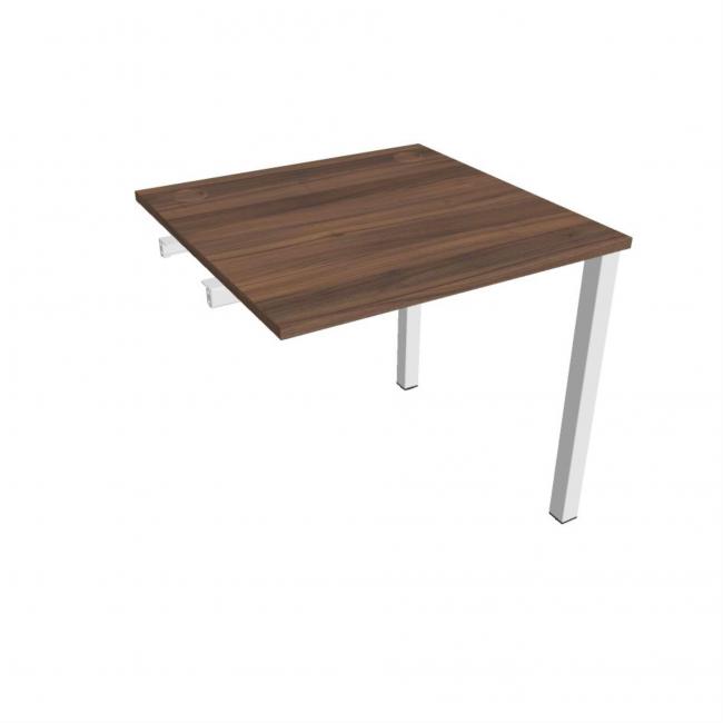 [ON801473] Uni-Werkbank für Längsverkettung, 80 x 75,5 x 80 cm, Nussbaum/Weiß