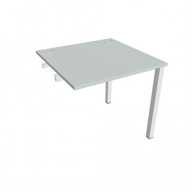 Uni-Werkbank für Längsverkettung, 80x75,5x80 cm, grau/weiß