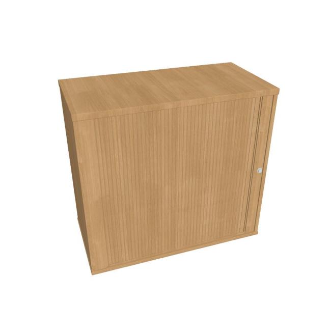 Hobis Tischanziehschrank, abschließbar, L, 80 x 75,5 x 40 cm, Eiche