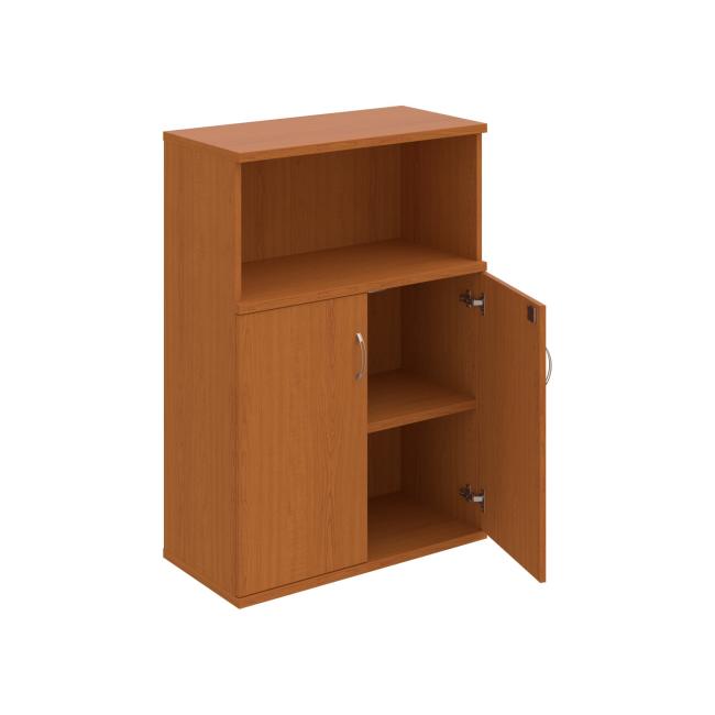 Stabiles Regal, abschließbar, 80 x 115,2 x 40 cm, Kirsche/Kirsche