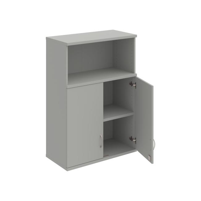 Stabiler Hängeschrank, abschließbar, 80 x 115,2 x 40 cm, grau/grau
