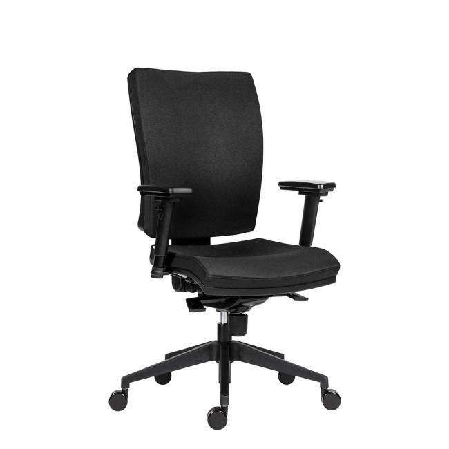 Bürostuhl GALA Plus SL schwarz BN7 + Armlehnen AR08