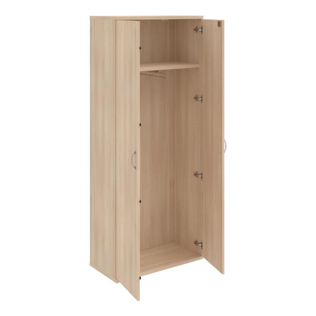 Kleiderschrank Strong, abschließbar, 80 x 192 x 40 cm, Akazie/Akazie