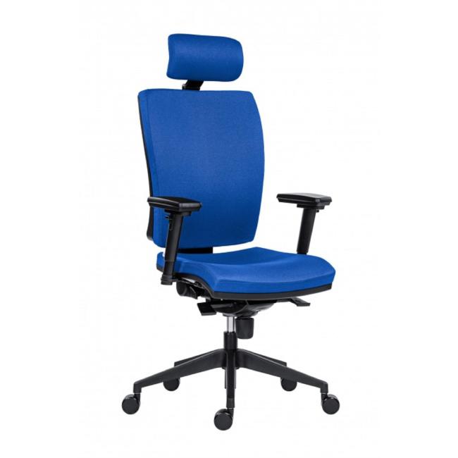 Bürostuhl GALA PLUS PDH SL 1580 SYN blau BN3 + Armlehnen AR08