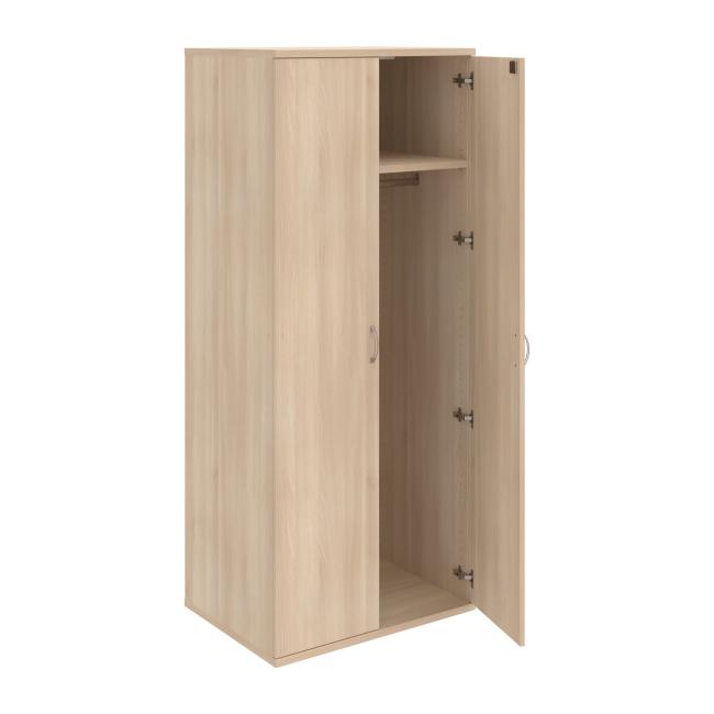 [ON804111] Kleiderschrank Strong, abschließbar, 80 x 192 x 60 cm, Akazie/Akazie