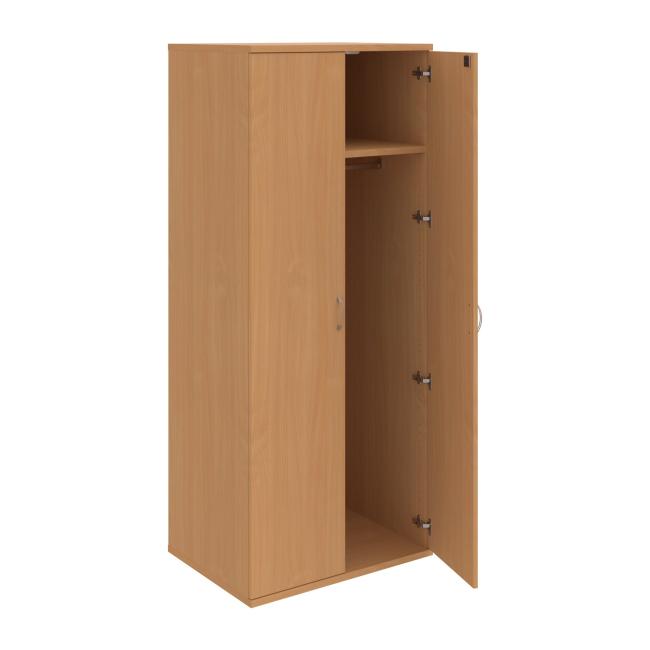 [ON804122] Kleiderschrank Strong, abschließbar, 80x192x60 cm, Buche/Buche
