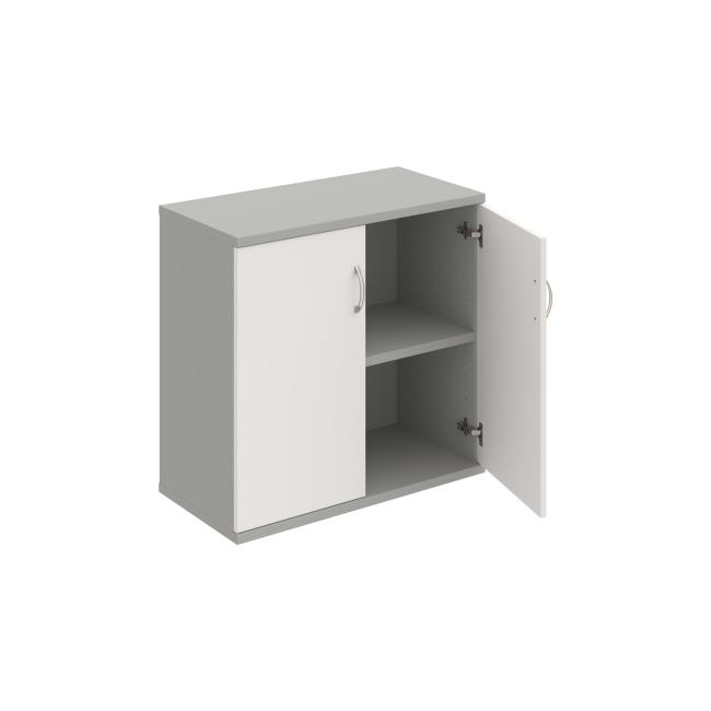 Stabiles Regal, 80 x 76,8 x 40 cm, weiß/grau