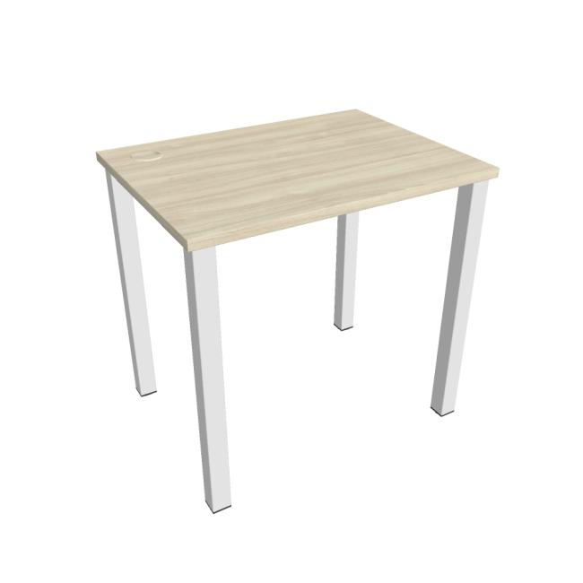 [ON804213] Schreibtisch Uni, 80 x 75,5 x 60 cm, Akazie/Weiß
