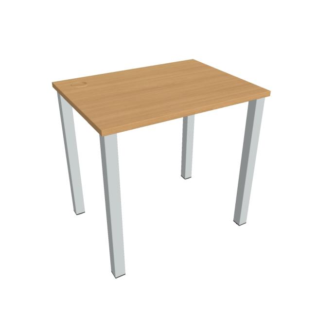 Schreibtisch Uni, 80x75,5x60 cm, Buche/Grau