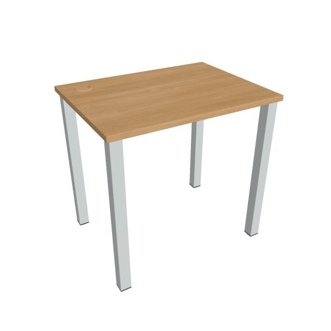 Schreibtisch Uni, 80x75,5x60 cm, Eiche/Grau