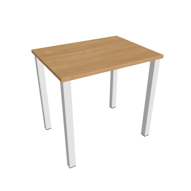 [ON804243] Schreibtisch Uni, 80 x 75,5 x 60 cm, Eiche/Weiß
