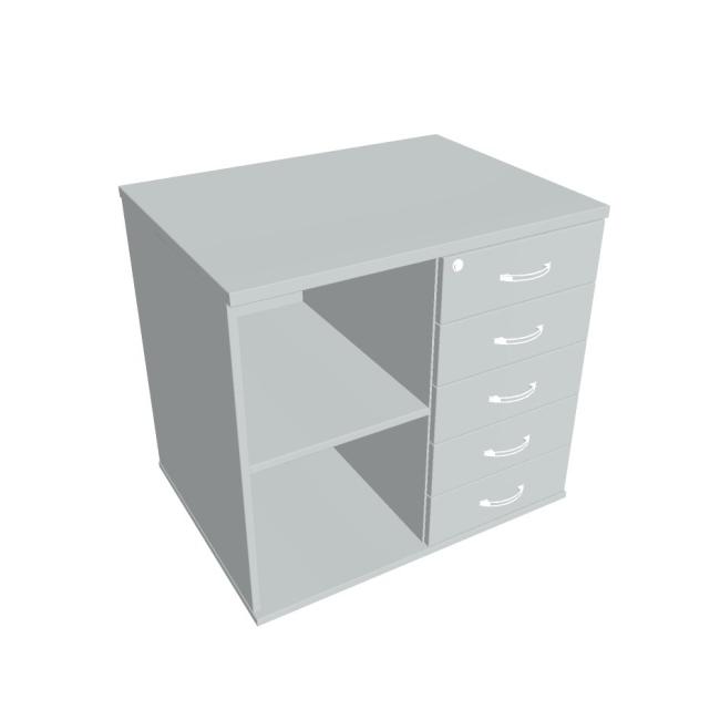 [ON804280] Hobis Tischverlängerungsschrank, abschließbar, P, grau