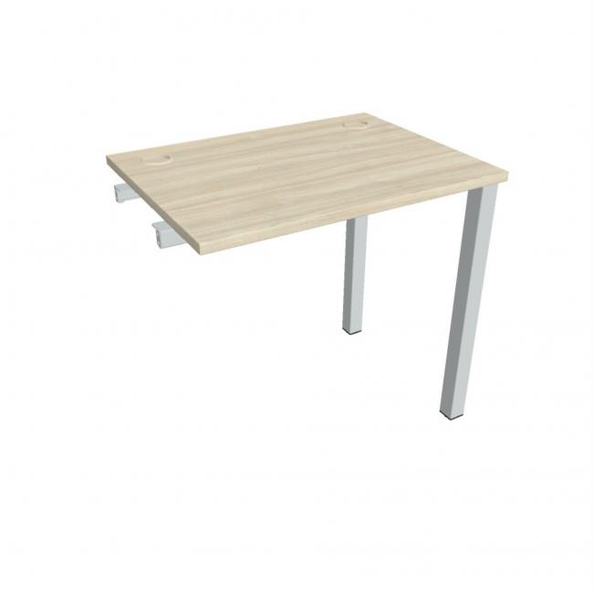 Uni-Arbeitstisch für Längsverkettung, 80x75,5x60 cm, Akazie/Grau