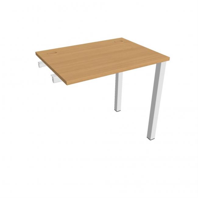 Uni-Werkbank für Längsverkettung, 80 x 75,5 x 60 cm, Buche/Weiß