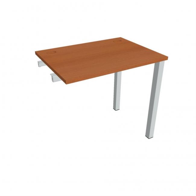 Uni-Arbeitstisch für Längsverkettung, 80x75,5x60 cm, Kirsche/Grau