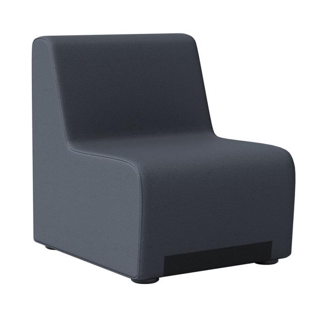 Rubico 100 Sessel ohne Armlehnen, 61 x 76 x 76 cm, Stoff BN6 grau