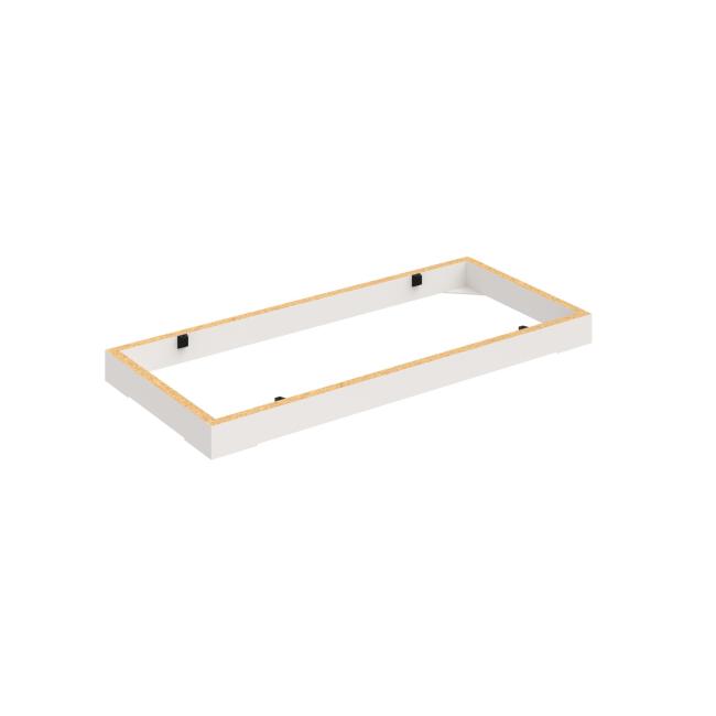 Stabiler Schranksockel, 80 x 5 x 36 cm, weiß