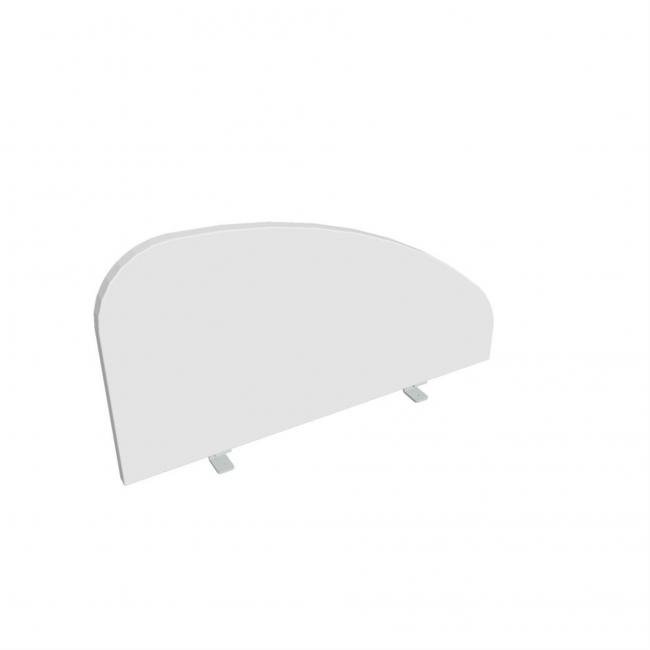 Hobis Tischrand-Paravent, rund, 80 cm, weiß