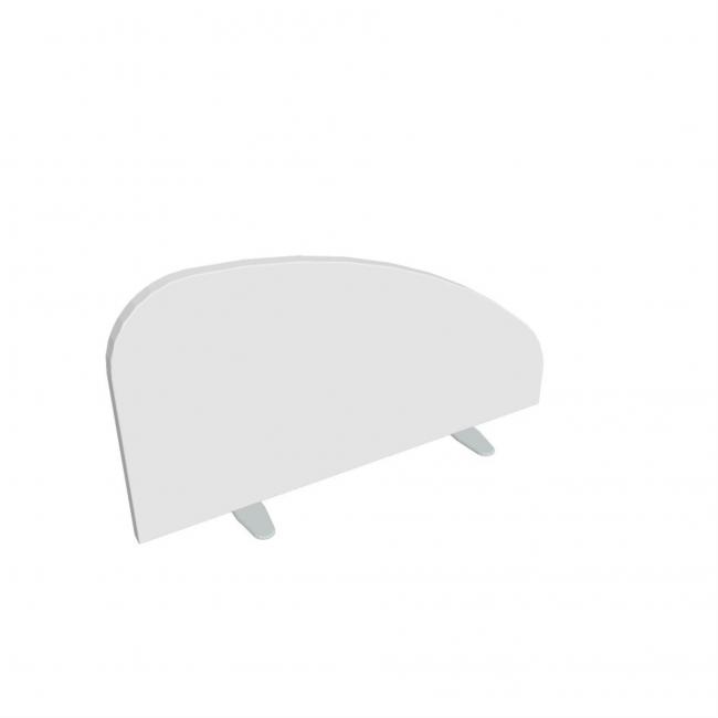 [ON808390] Hobis Tischparavent, rund, 80 cm, weiß