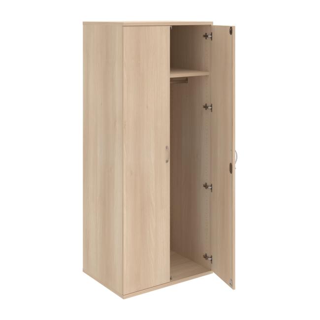 [ON812911] Kleiderschrank Strong, abschließbar, 80 x 192 x 60 cm, Akazie/Akazie