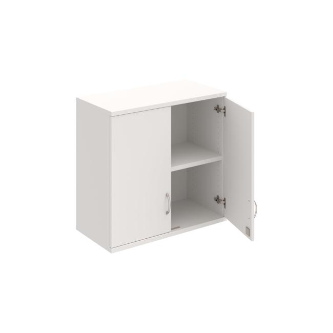Stabiler Hängeschrank, abschließbar, 80 x 76,8 x 40 cm, weiß/weiß