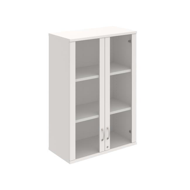 Stabiler Hängeschrank, abschließbar, 80 x 115,2 x 40 cm, weiß/weiß
