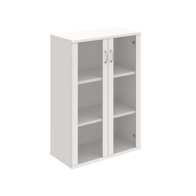 Stabiles Regal, 80 x 115,2 x 40 cm, weiß/weiß