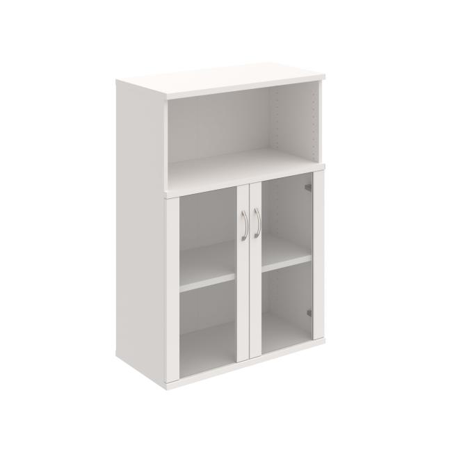 Stabiles Regal, 80 x 115,2 x 40 cm, weiß/weiß