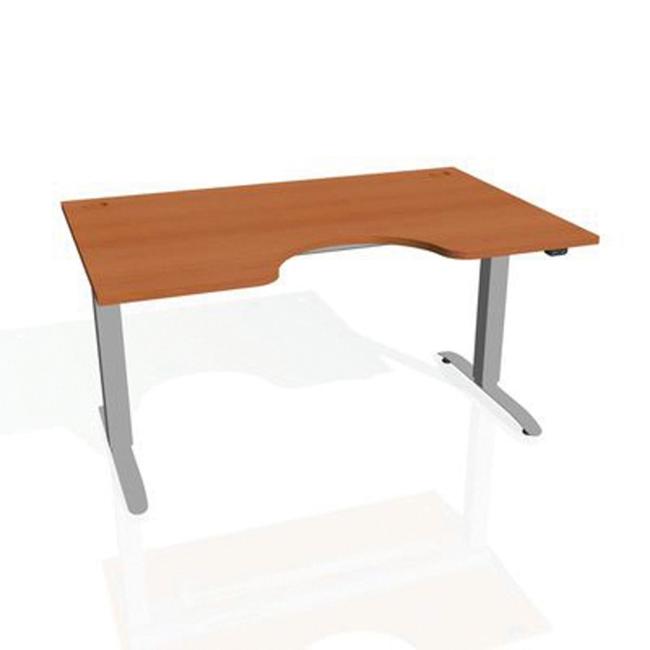 Motion Ergo Schreibtisch, ZO, 2S, 160x70,5-120,5x90 cm, Kirsche/Grau