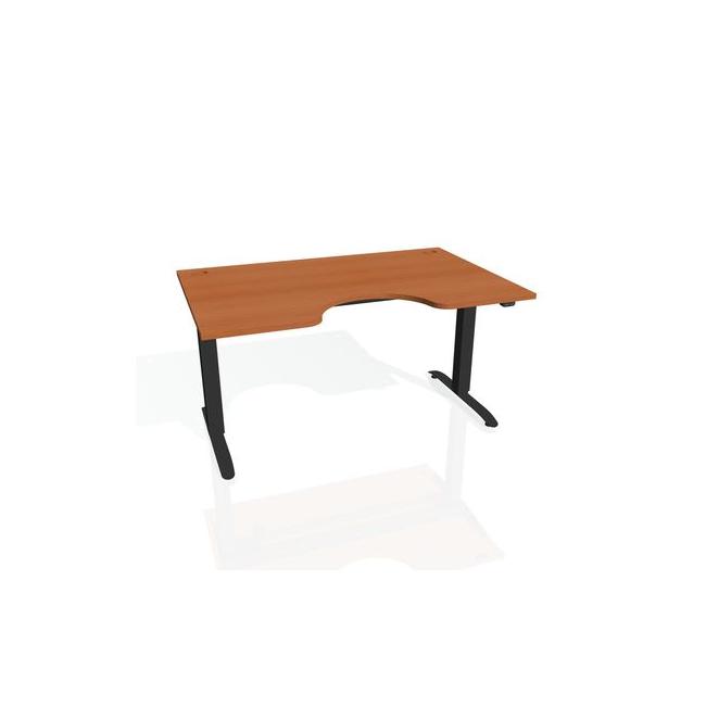 [ON918051] Motion Ergo Schreibtisch, ZO, 2S, 180x70,5-120,5x90 cm, Kirsche/Schwarz