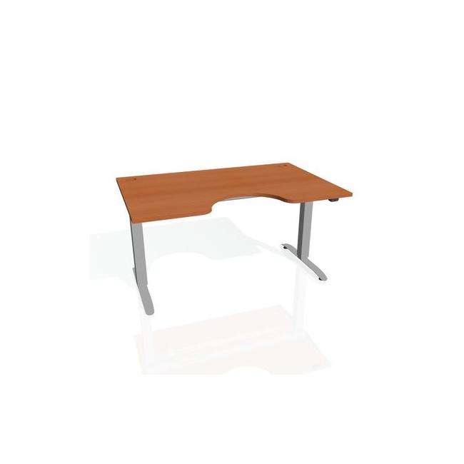 [ON918052] Motion Ergo Schreibtisch, ZO, 2S, 180x70,5-120,5x90 cm, Kirsche/Grau