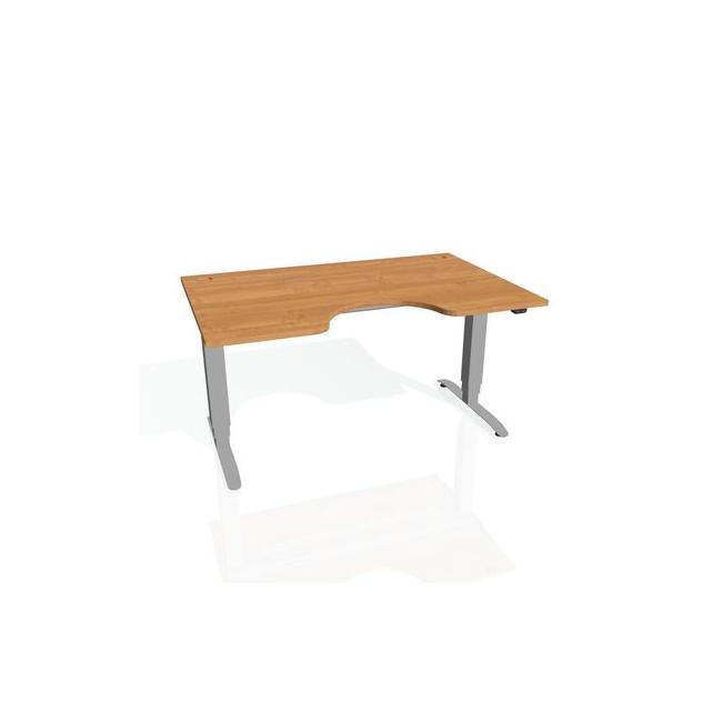 [ON918232] Motion Ergo Schreibtisch, ZO, 3S, 180x61-128x90 cm, Erle/Grau