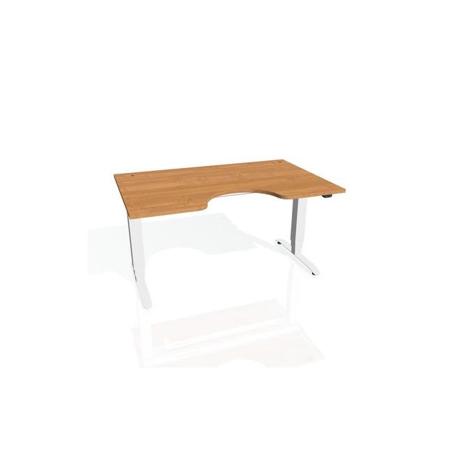 [ON918233] Motion Ergo Schreibtisch, ZO, 3S, 180x61-128x90 cm, Erle/Weiß