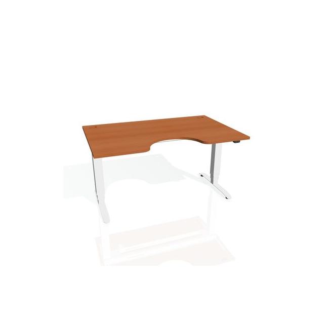 [ON918253] Motion Ergo Schreibtisch, ZO, 3S, 180x61-128x90 cm, Kirsche/Weiß