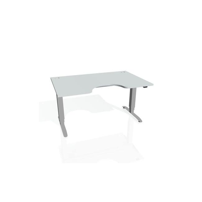 [ON918282] Motion Ergo Schreibtisch, ZO, 3S, 180x61-128x90 cm, grau/grau