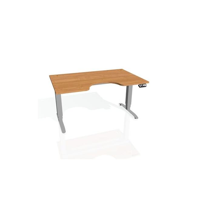 [ON918332] Motion Ergo Schreibtisch, PO, 3S, 180x61-128x90 cm, Erle/Grau