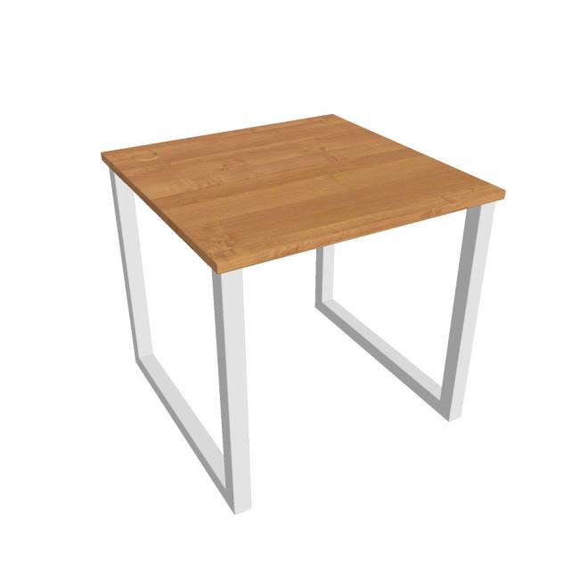 Schreibtisch UNI O, 80 x 75,5 x 80 cm, Erle/Weiß