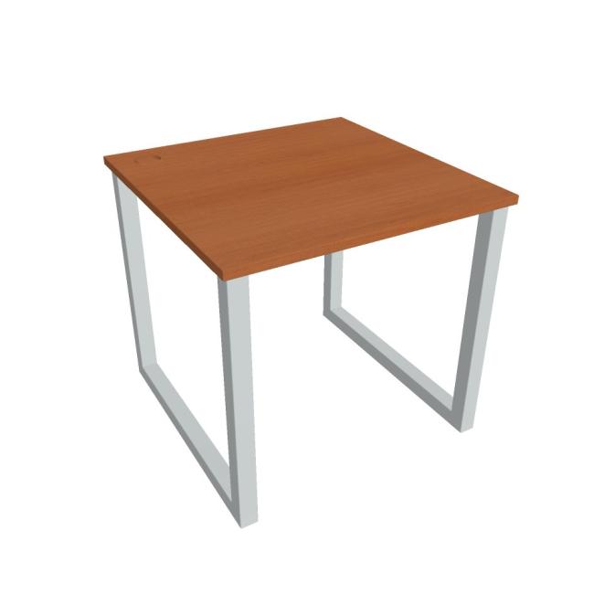 Schreibtisch UNI O, 80x75,5x80 cm, Kirsche/Grau