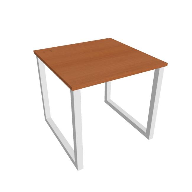 Schreibtisch UNI O, 80 x 75,5 x 80 cm, Kirsche/Weiß