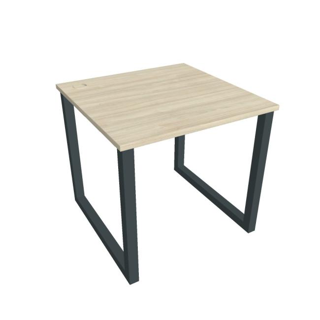 [ON918415] Schreibtisch UNI O, 80 x 75,5 x 80 cm, Akazie/Schwarz