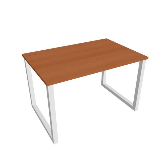 [ON918435] Schreibtisch UNI O, 120 x 75,5 x 80 cm, Kirsche/Weiß
