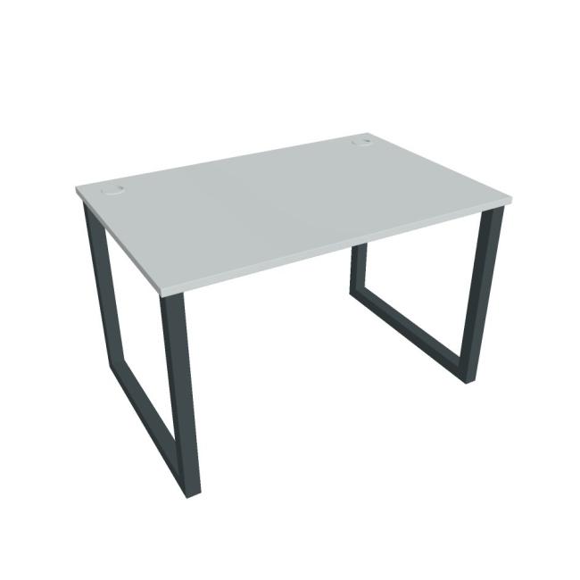 Schreibtisch UNI O, 120x75,5x80 cm, grau/schwarz