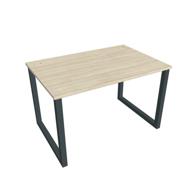 Schreibtisch UNI O, 120 x 75,5 x 80 cm, Akazie/Schwarz