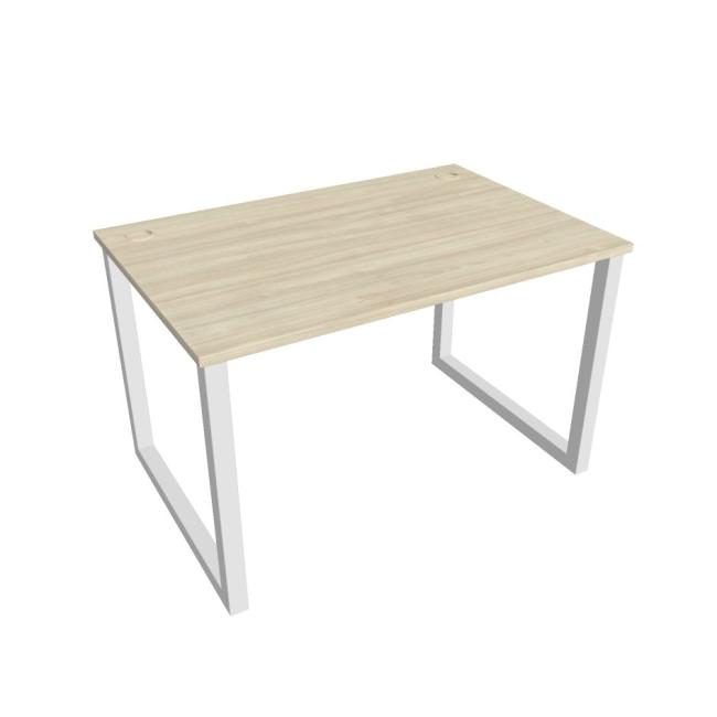 [ON918447] Schreibtisch UNI O, 120 x 75,5 x 80 cm, Akazie/Weiß
