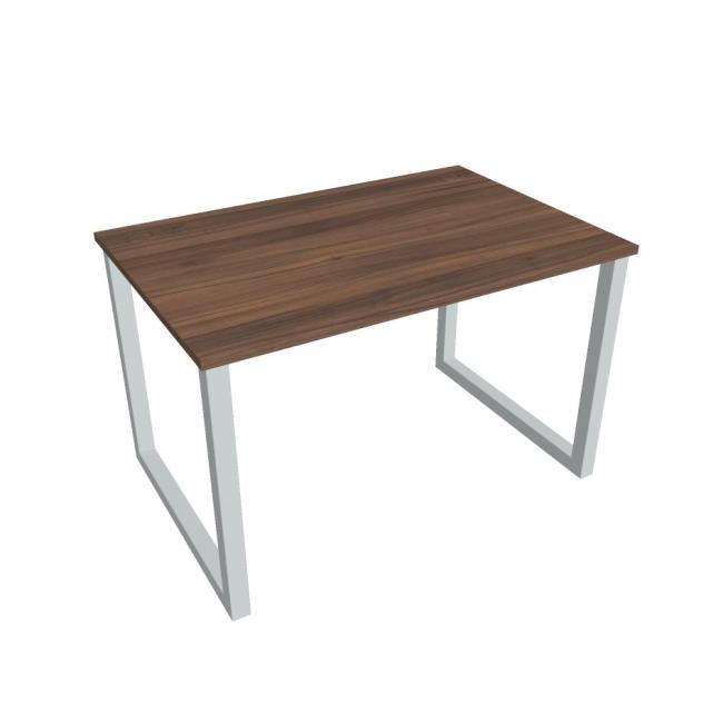 Schreibtisch UNI O, 120x75,5x80 cm, Walnuss/Grau