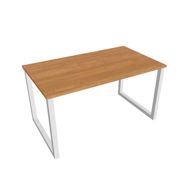 [ON918462] Schreibtisch UNI O, 140 x 75,5 x 80 cm, Erle/Weiß